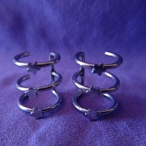 NWOT Silver Ear Cuffs Set of 2 Pairs